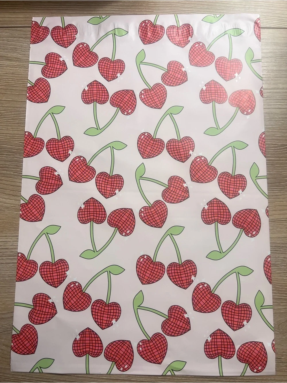25 Cherry 10x13 Poly Mailers & 25 Thank You Cards 50PC Shipping Bundle